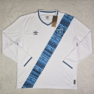 Umbro Guatemala 2023/24 Mens 2XL Home Long Sleeve White Authentic Jersey XXL